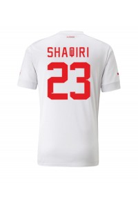 Sveits Xherdan Shaqiri #23 Fotballdrakt Borte Klær VM 2022 Korte ermer